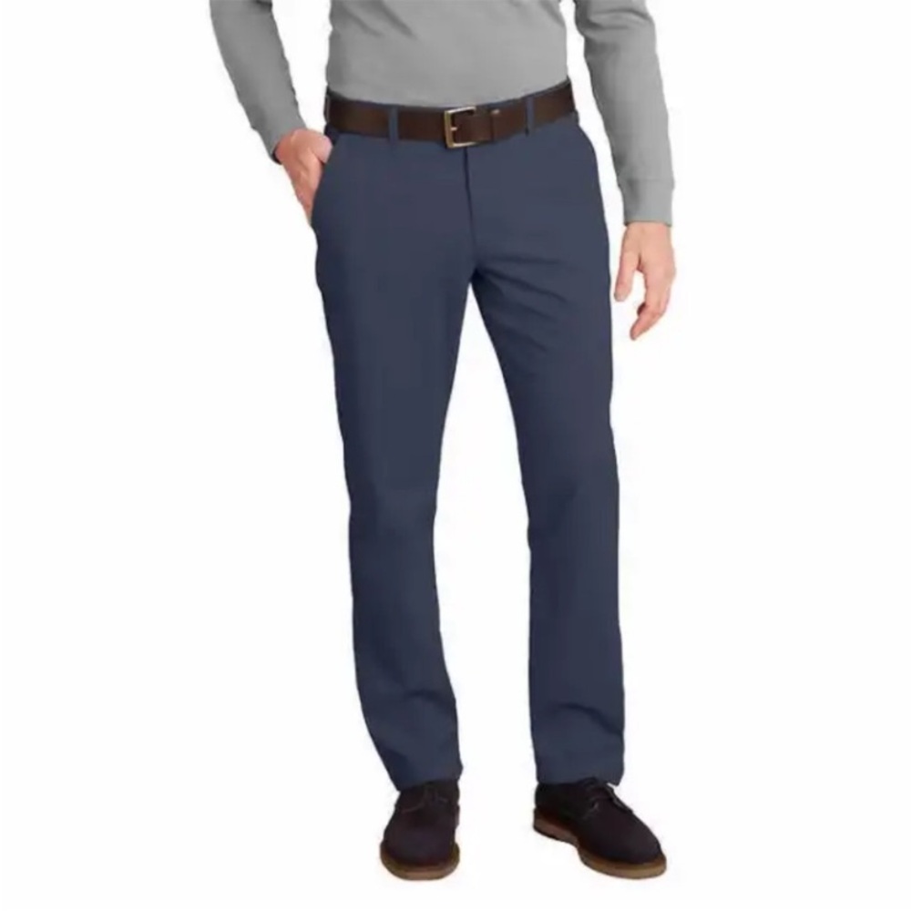 English Laundry flat front chino Men's Navy Blue dress Pants size 32x30